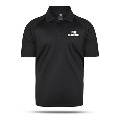 [FIRE MARSHAL] Men's Performance Polo [BLK/WHT]﻿﻿ 13 Fifty Apparel 