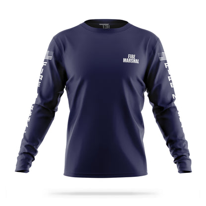[FIRE MARSHAL] Men's Utility Long Sleeve [NVY/REF]﻿﻿﻿﻿﻿﻿﻿﻿-13 Fifty Apparel