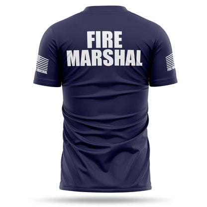 [FIRE MARSHAL] Men's Utility Shirt [NVY/WHT]-13 Fifty Apparel