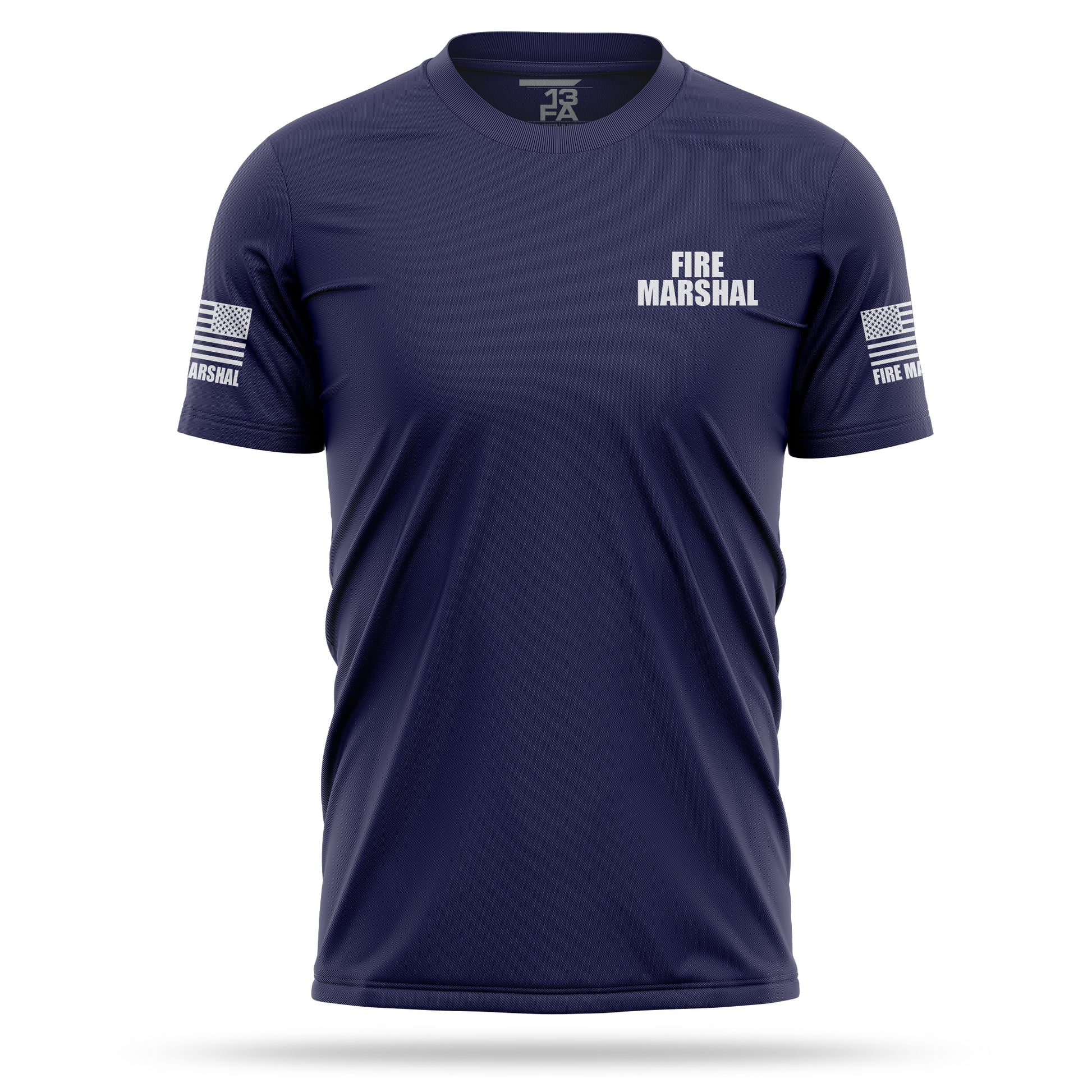 [FIRE MARSHAL] Men's Utility Shirt [NVY/WHT]-13 Fifty Apparel