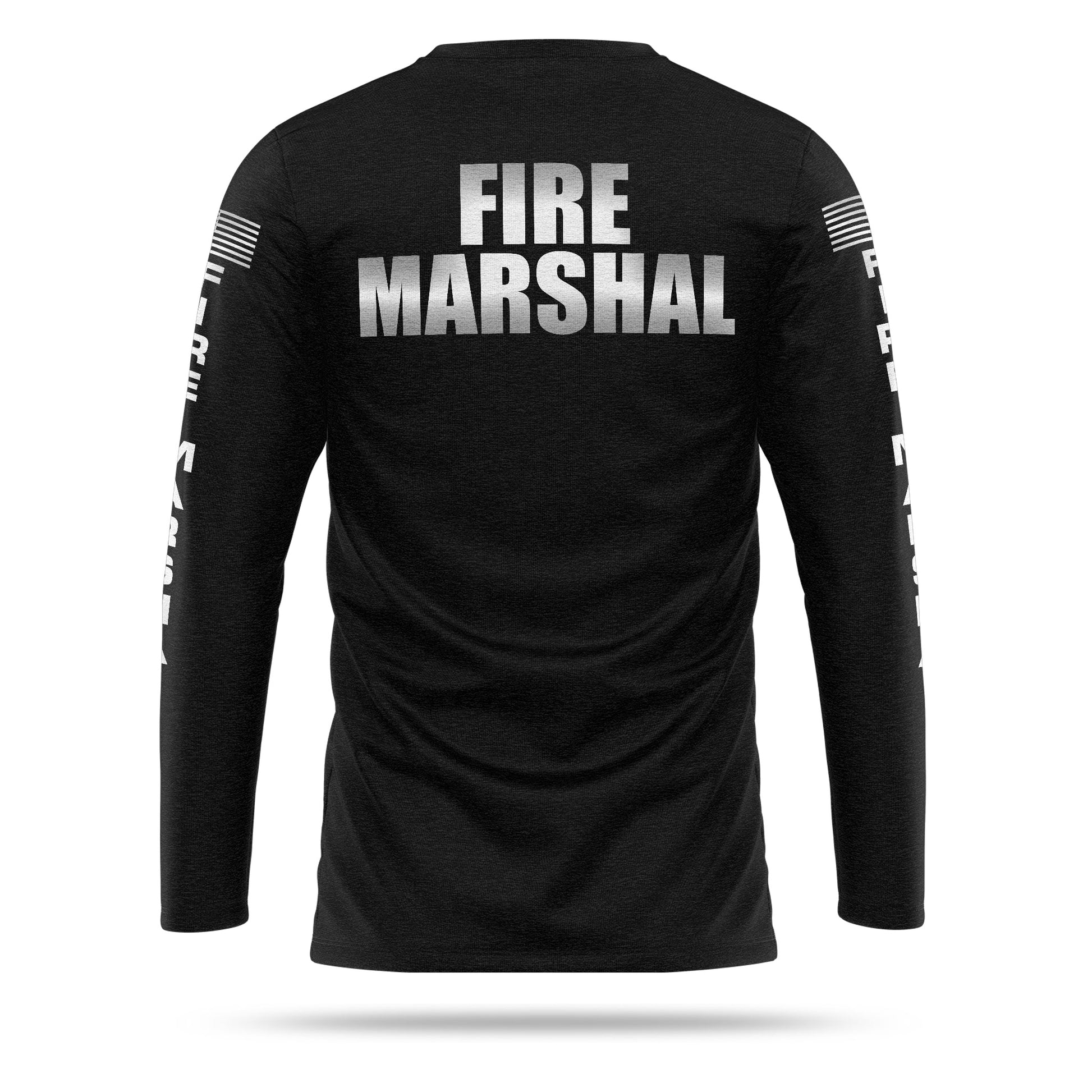 [FIRE MARSHAL] Reflective Cotton Blend Long Sleeve [BLK/REF]-13 Fifty Apparel