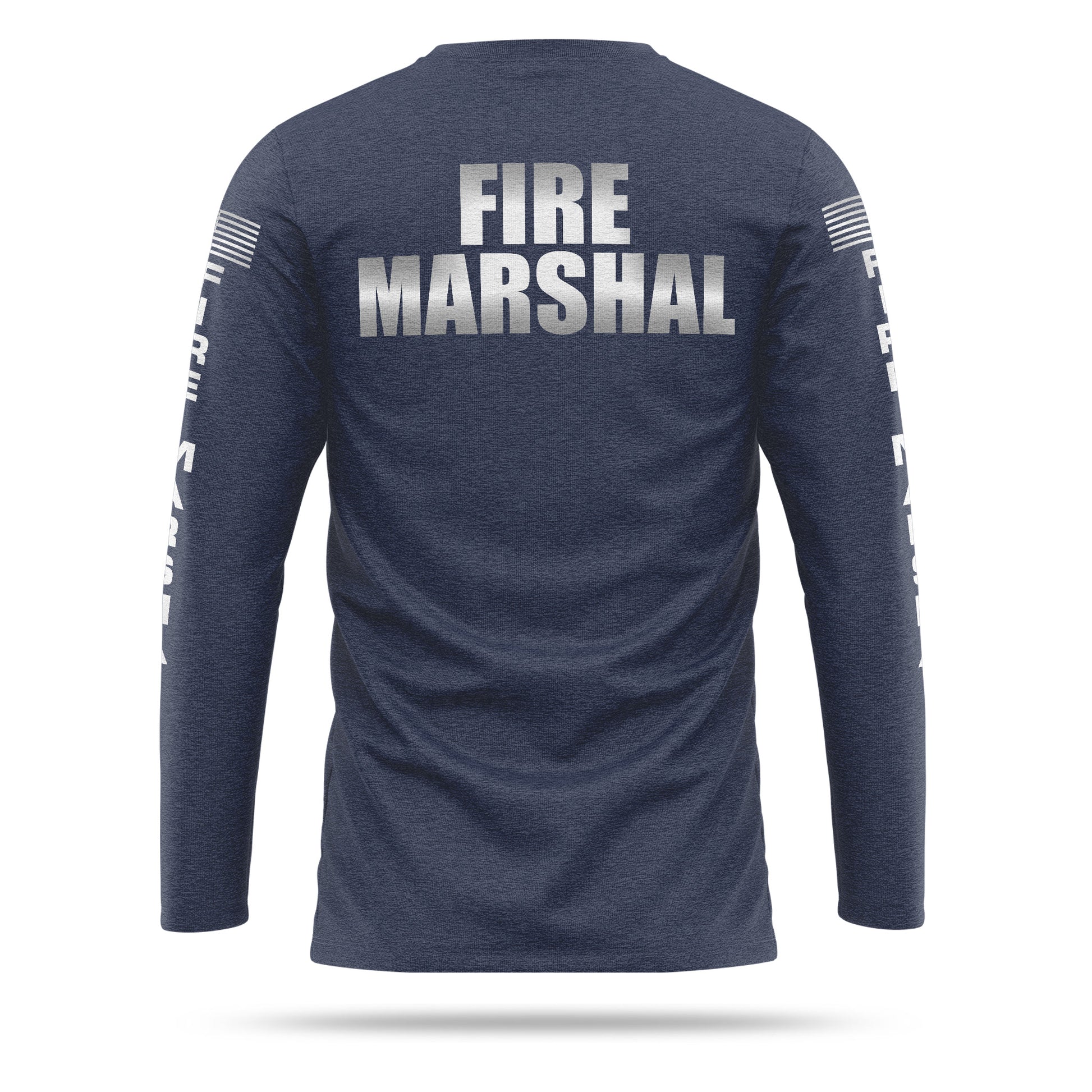 [FIRE MARSHAL] Reflective Cotton Blend Long Sleeve [NVY/REF]﻿﻿﻿﻿﻿﻿﻿﻿-13 Fifty Apparel