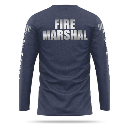 [FIRE MARSHAL] Reflective Cotton Blend Long Sleeve [NVY/REF]﻿﻿﻿﻿﻿﻿﻿﻿-13 Fifty Apparel