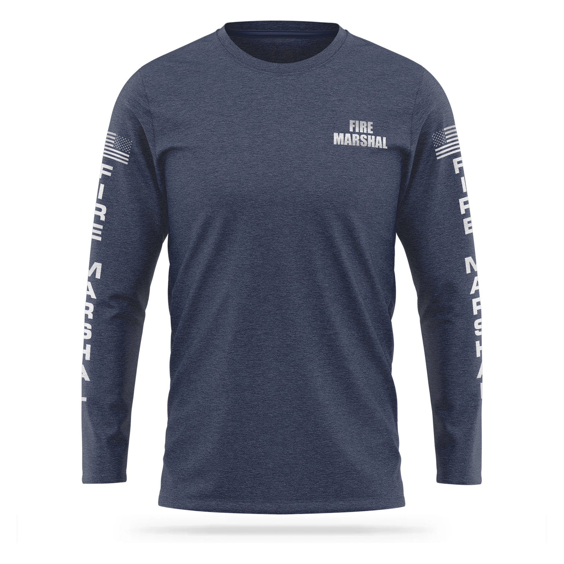 [FIRE MARSHAL] Reflective Cotton Blend Long Sleeve [NVY/REF]﻿﻿﻿﻿﻿﻿﻿﻿-13 Fifty Apparel
