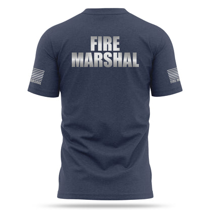 [FIRE MARSHAL] Reflective Cotton Blend Shirt [NVY/REF]-13 Fifty Apparel