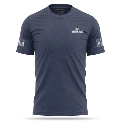 [FIRE MARSHAL] Reflective Cotton Blend Shirt [NVY/REF]-13 Fifty Apparel
