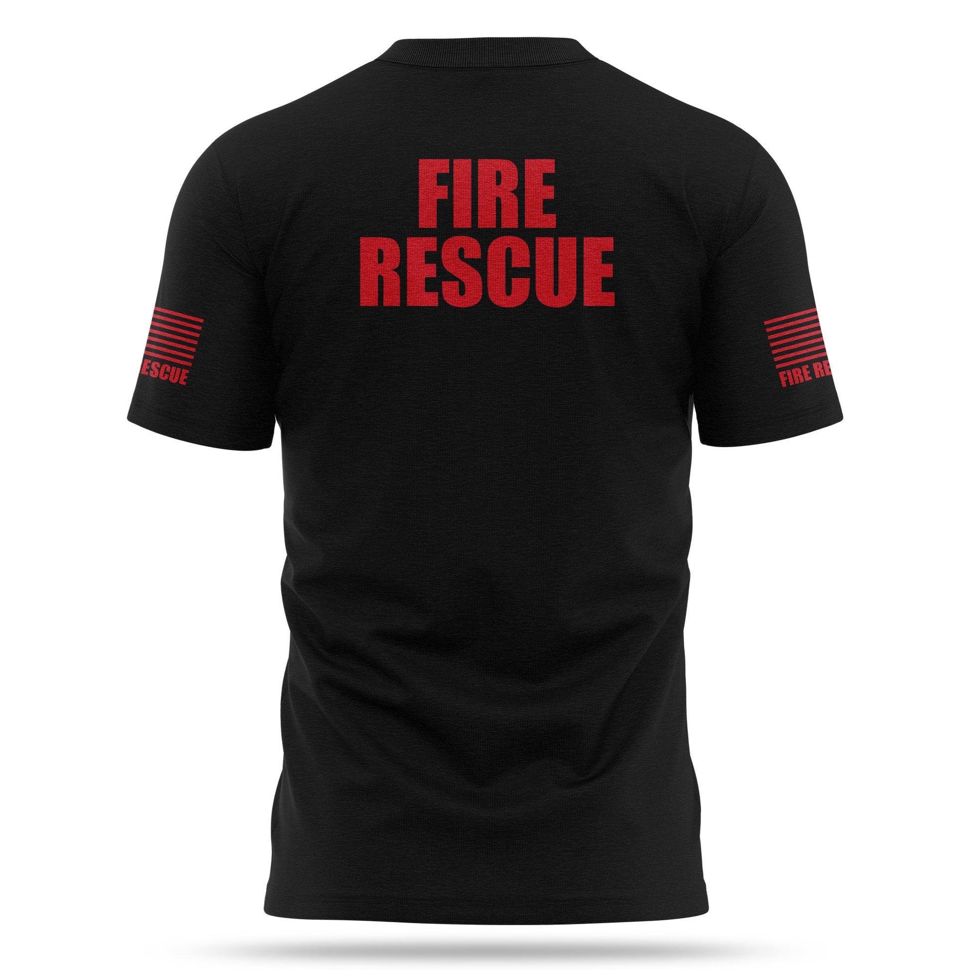 [FIRE RESCUE] 100% Cotton Shirt [BLK/RED]-13 Fifty Apparel