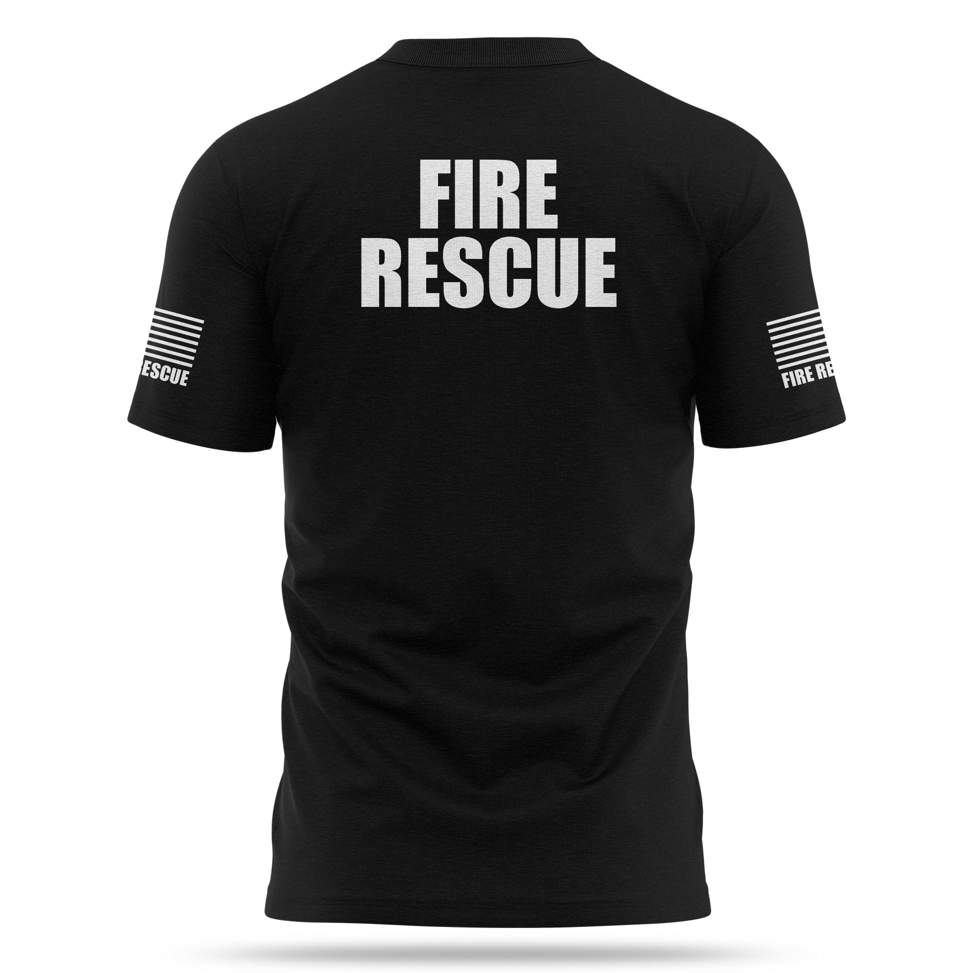 [FIRE RESCUE] 100% Cotton Shirt [BLK/WHT]-13 Fifty Apparel
