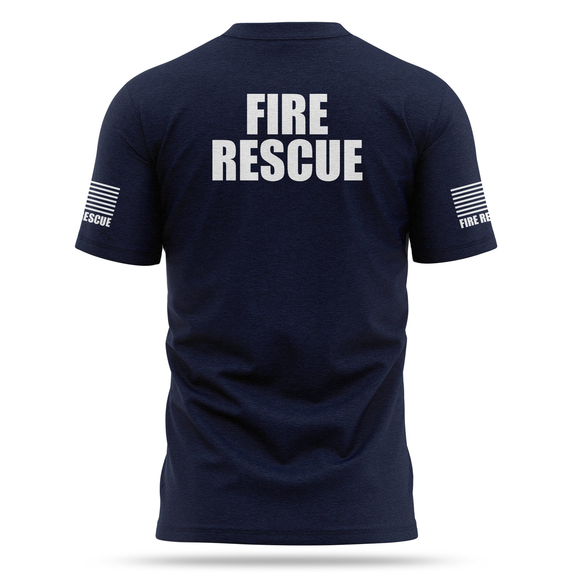 [FIRE RESCUE] 100% Cotton Shirt [NVY/WHT]-13 Fifty Apparel