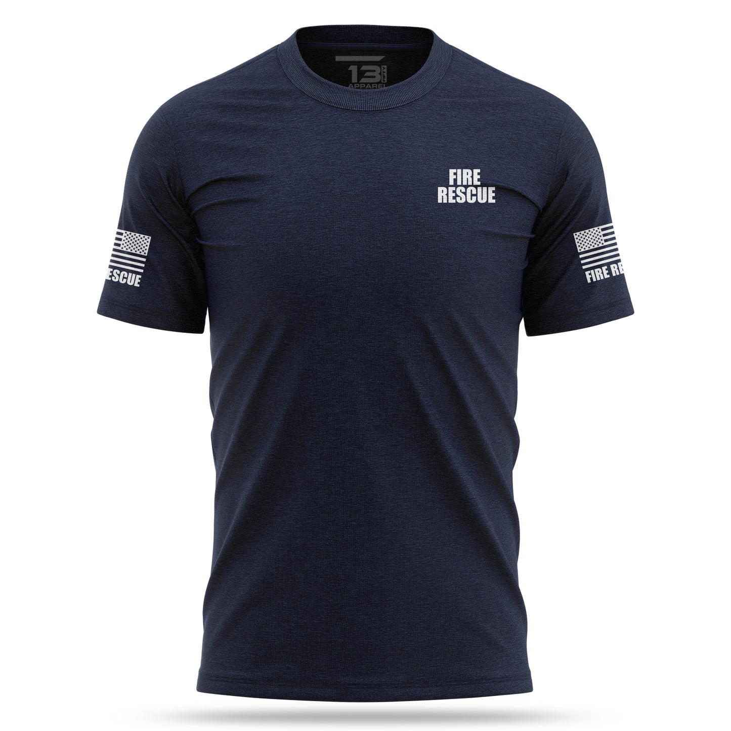 [FIRE RESCUE] 100% Cotton Shirt [NVY/WHT]-13 Fifty Apparel