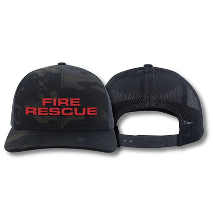 [FIRE RESCUE] Adjustable Mesh Back Cap-13 Fifty Apparel