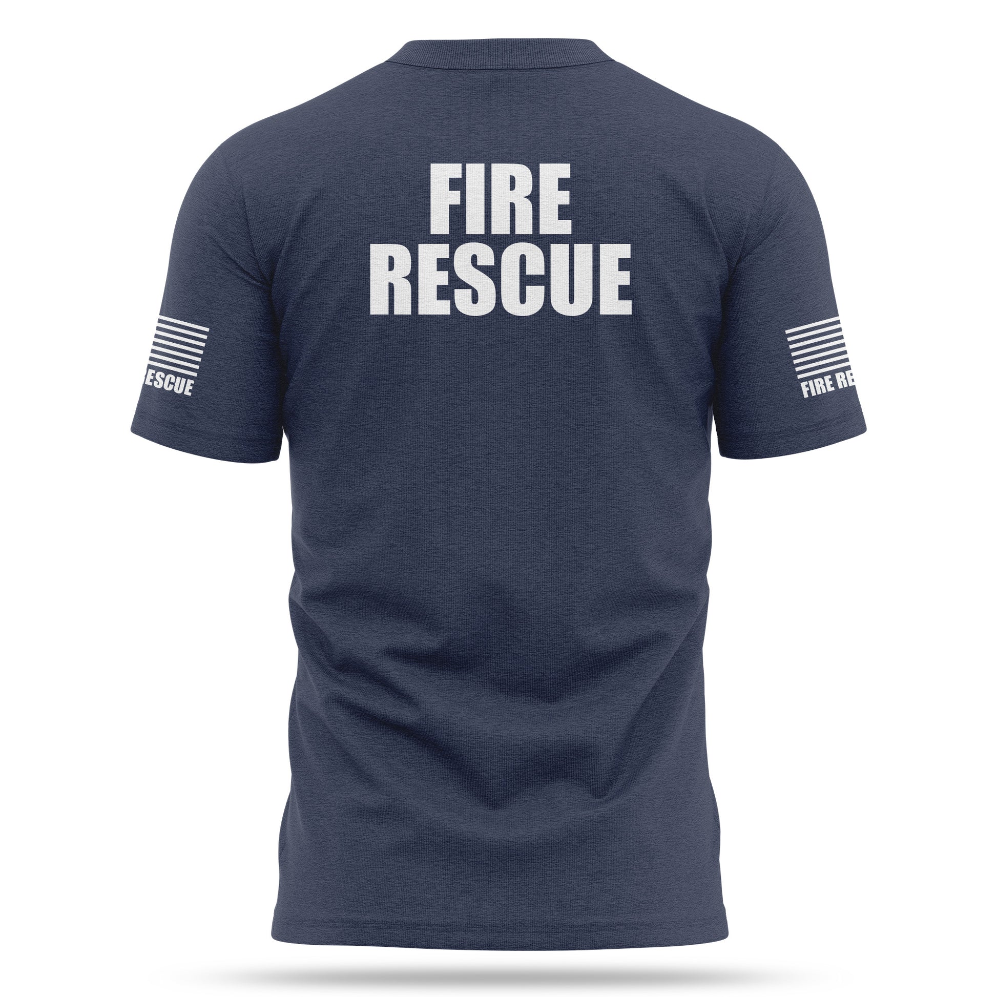 [FIRE RESCUE] Cotton Blend Shirt [NVY/WHT]﻿-13 Fifty Apparel