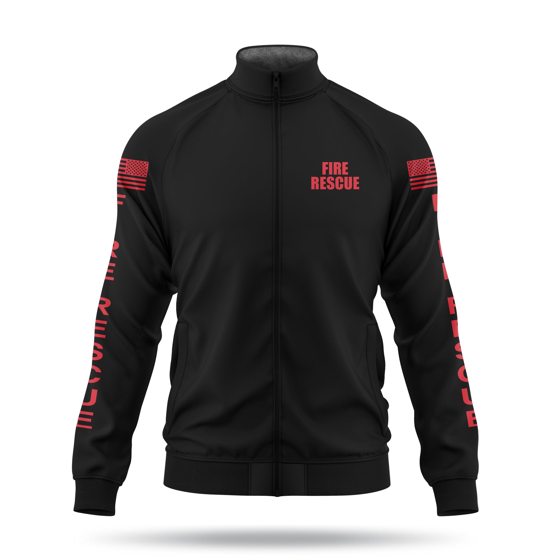 [FIRE RESCUE] Defender Jacket [BLK/RED]﻿-13 Fifty Apparel