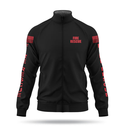 [FIRE RESCUE] Defender Jacket [BLK/RED]﻿-13 Fifty Apparel