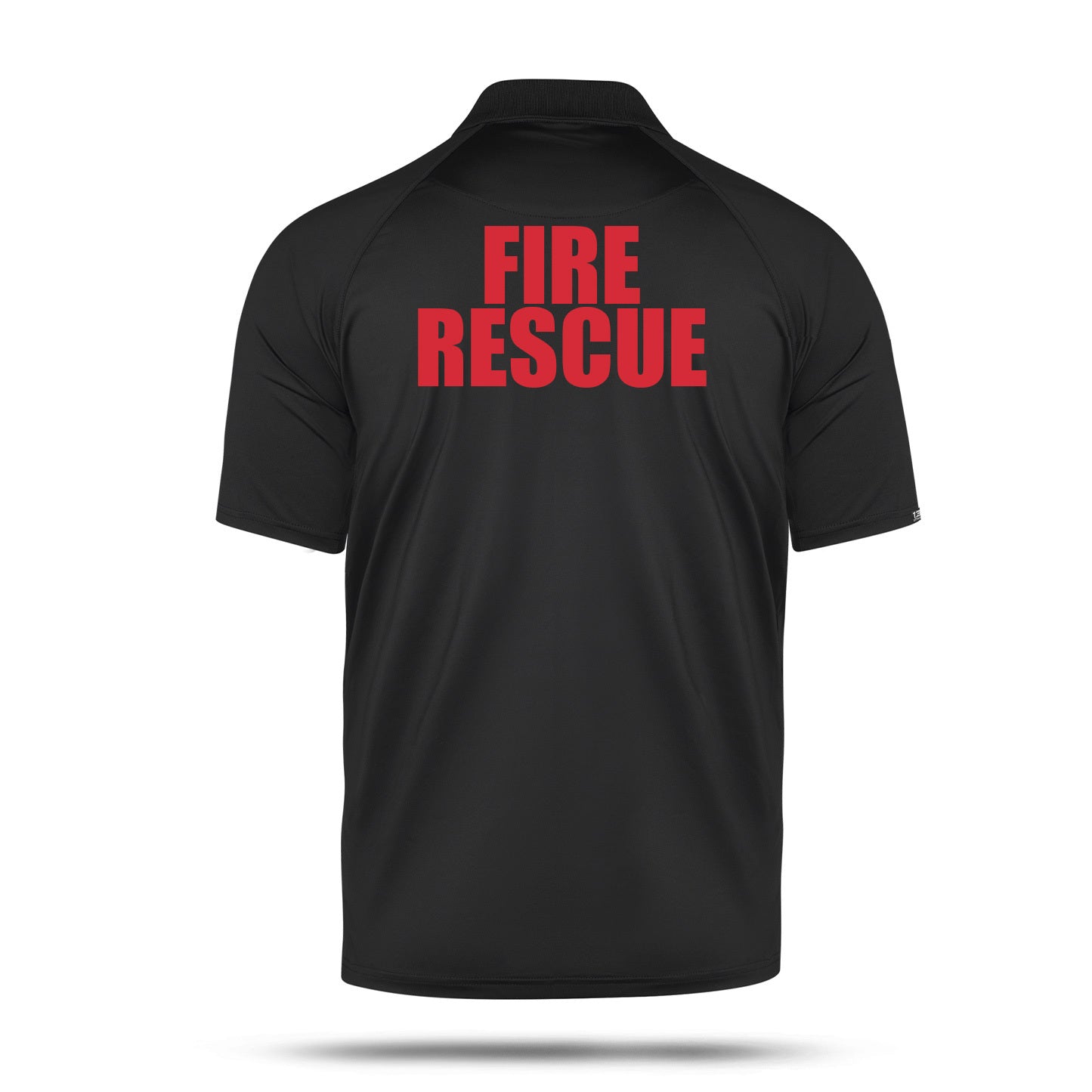[FIRE RESCUE] Men's Performance Polo [BLK/RED] 13 Fifty Apparel 