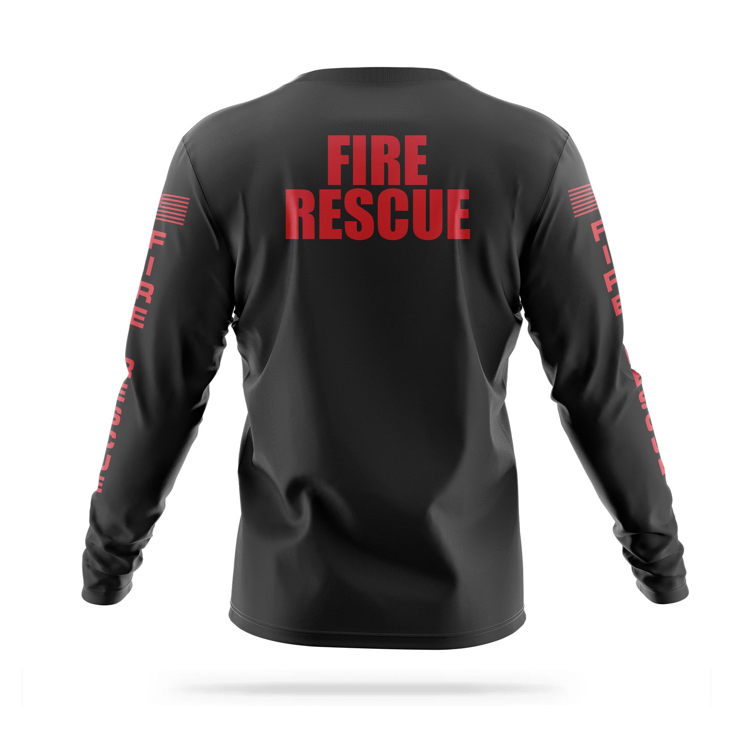 [FIRE RESCUE] Men's Utility Long Sleeve [BLK/RED] 13 Fifty Apparel 