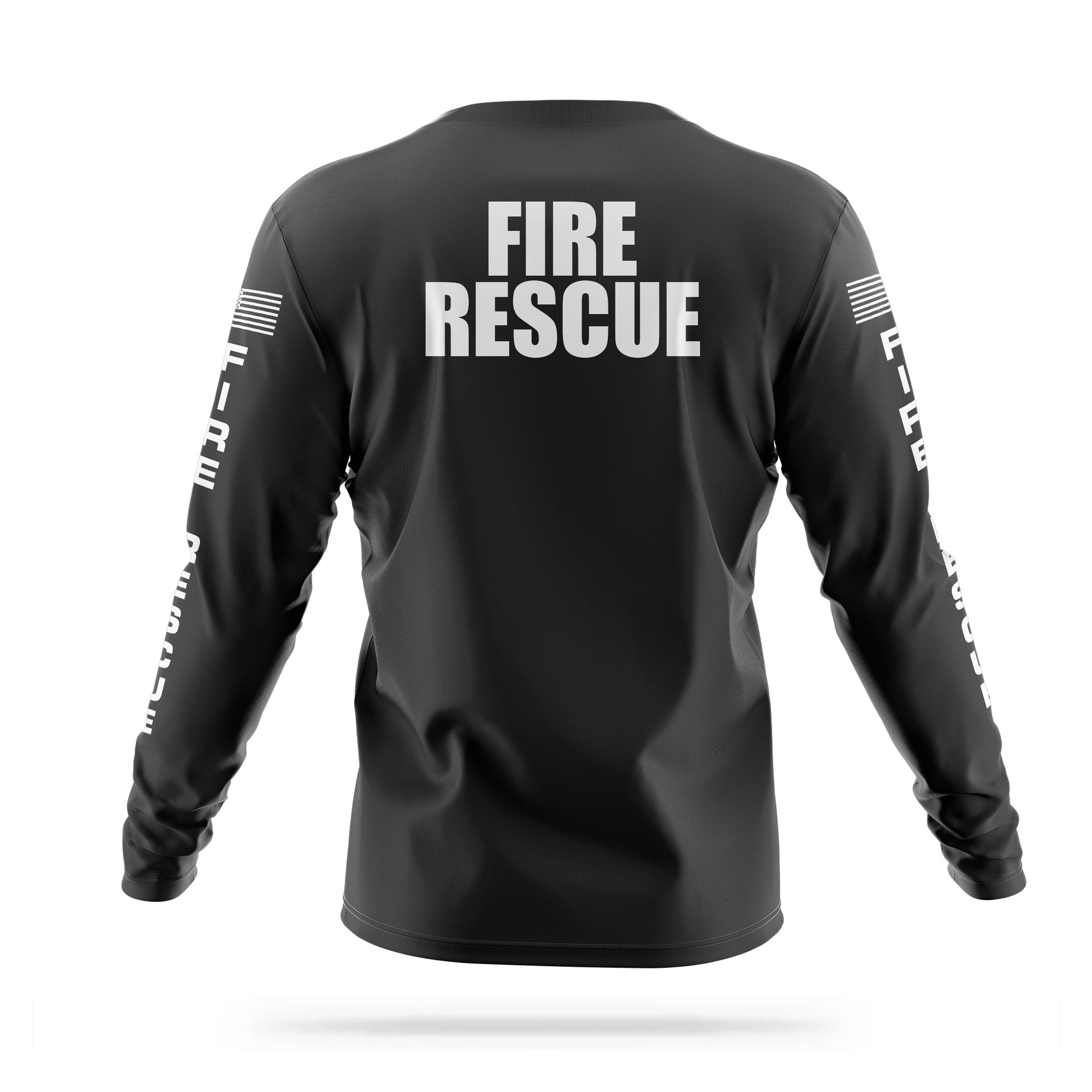 [FIRE RESCUE] Men's Utility Long Sleeve [BLK/WHT]-13 Fifty Apparel