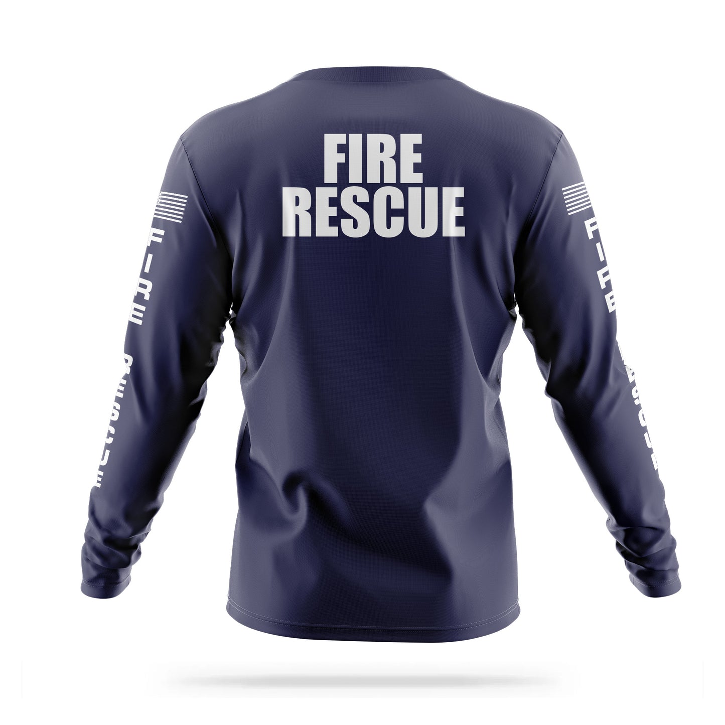 [FIRE RESCUE] Men's Utility Long Sleeve [NVY/WHT]-13 Fifty Apparel