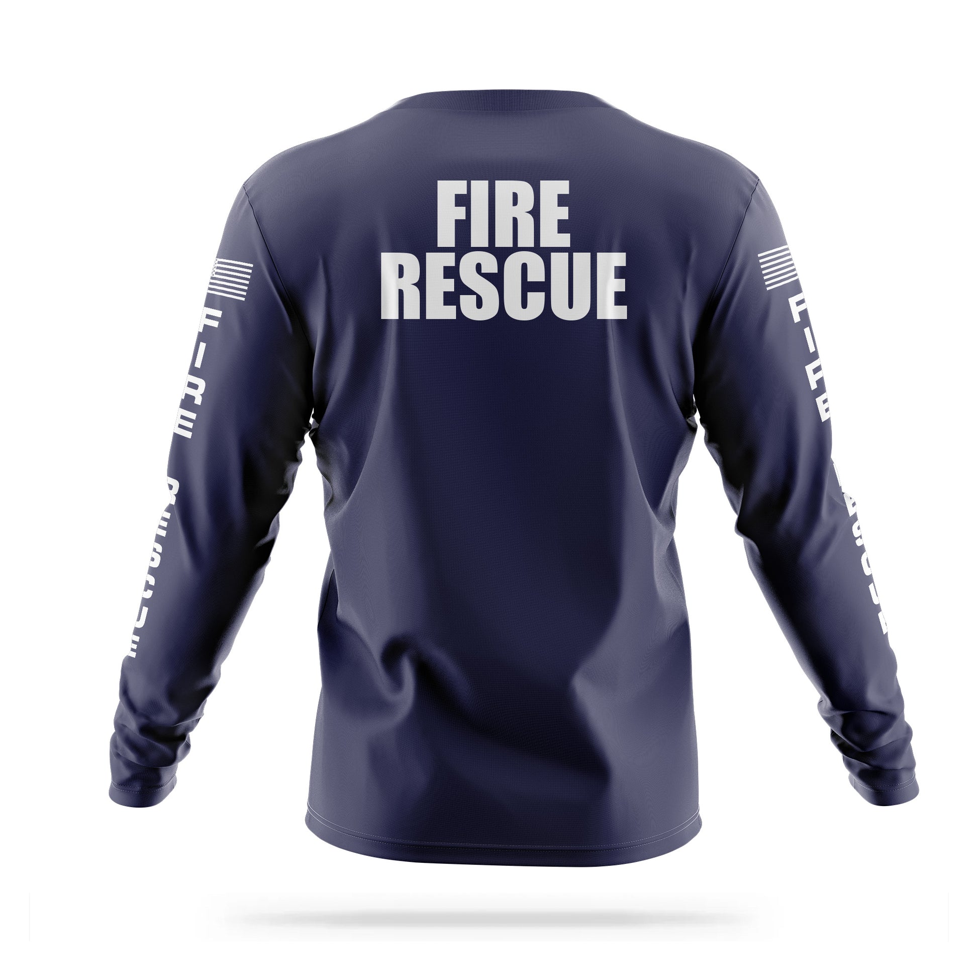 [FIRE RESCUE] Men's Utility Long Sleeve [NVY/WHT]-13 Fifty Apparel