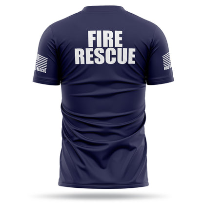 [FIRE RESCUE] Men's Utility Shirt [NVY/WHT] 13 Fifty Apparel 
