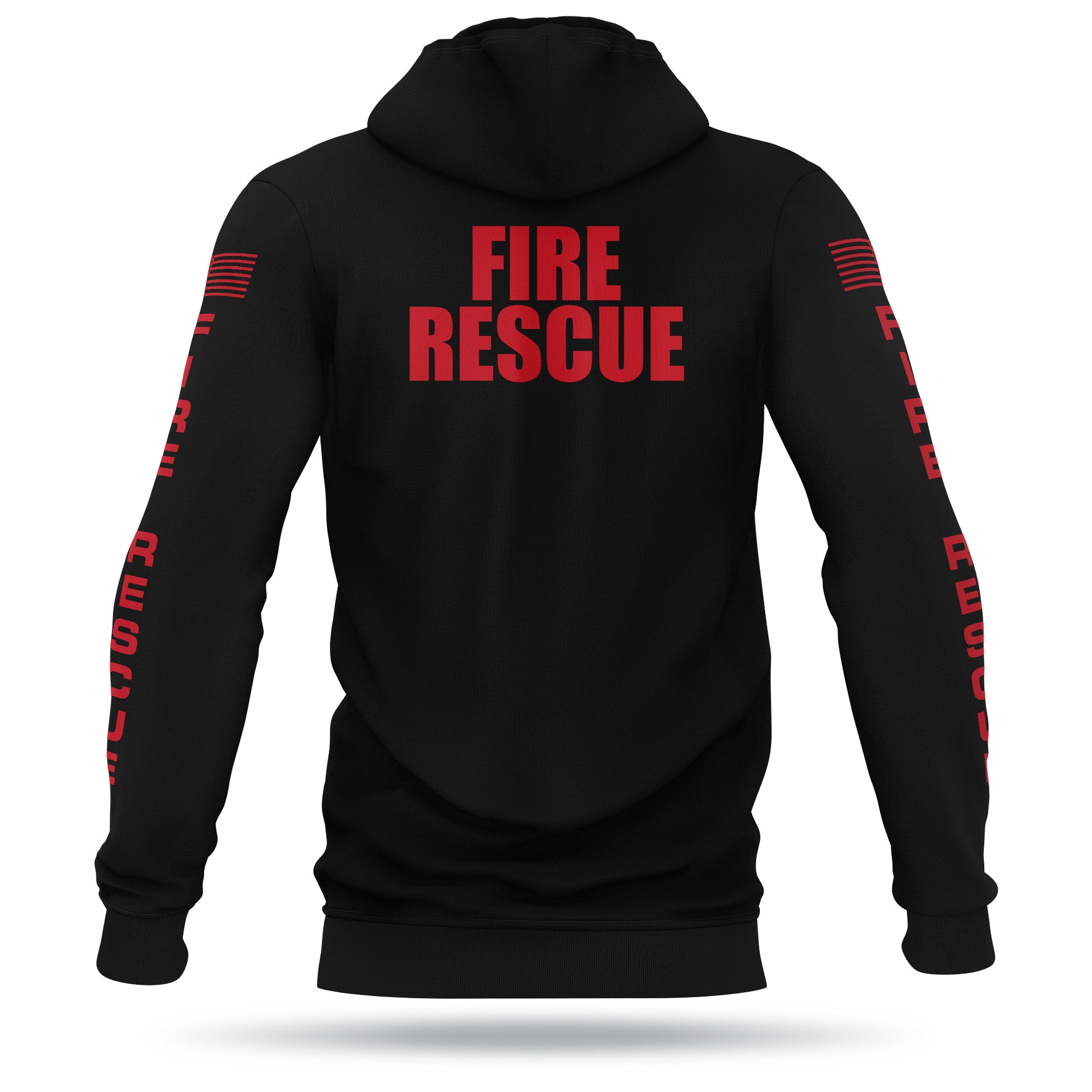 [FIRE RESCUE] Performance Hoodie 2.0 [BLK/RED]-13 Fifty Apparel