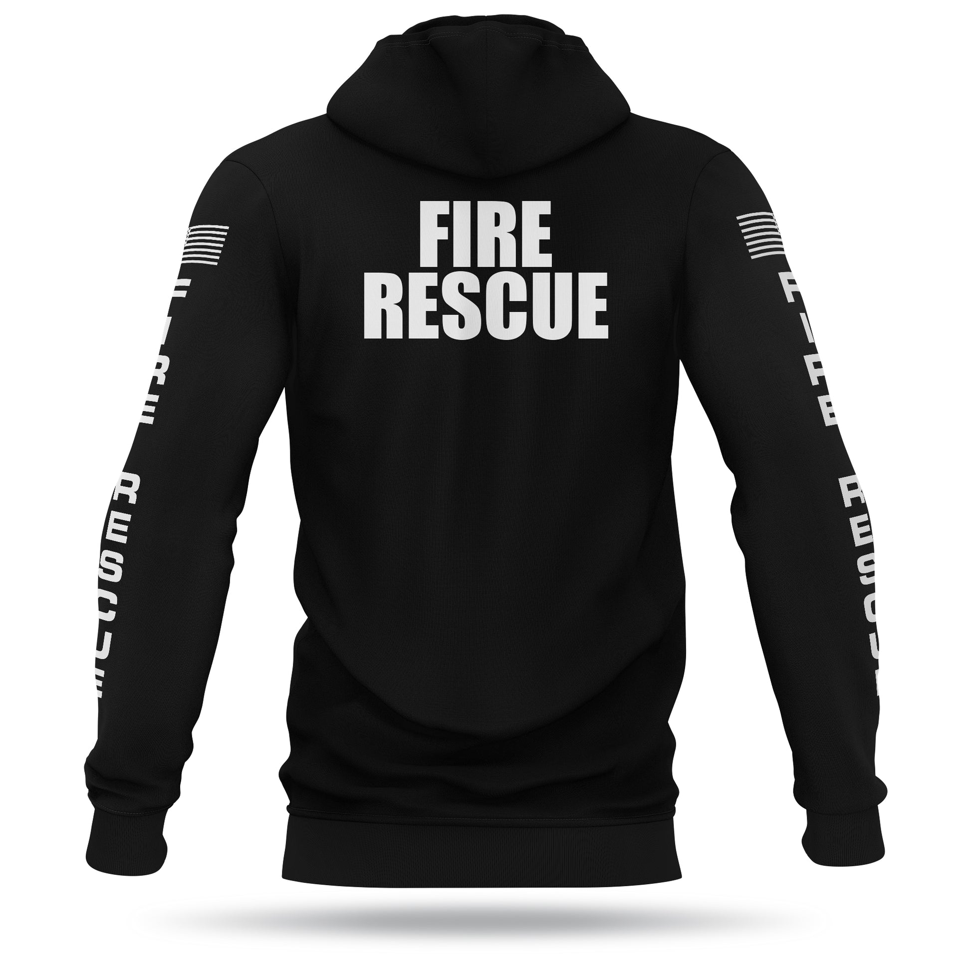 [FIRE RESCUE] Performance Hoodie 2.0 [BLK/WHT]-13 Fifty Apparel