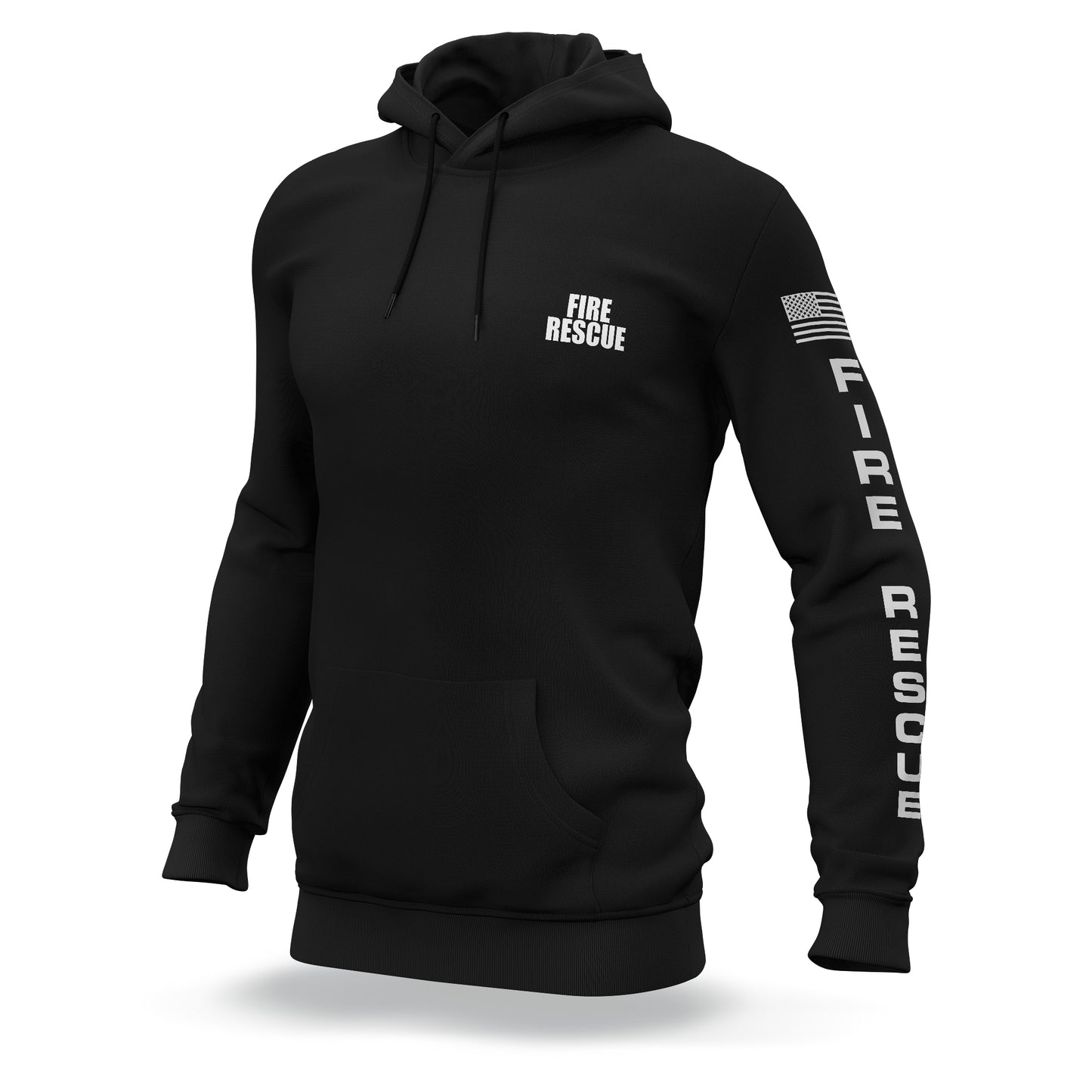 [FIRE RESCUE] Performance Hoodie 2.0 [BLK/WHT]-13 Fifty Apparel