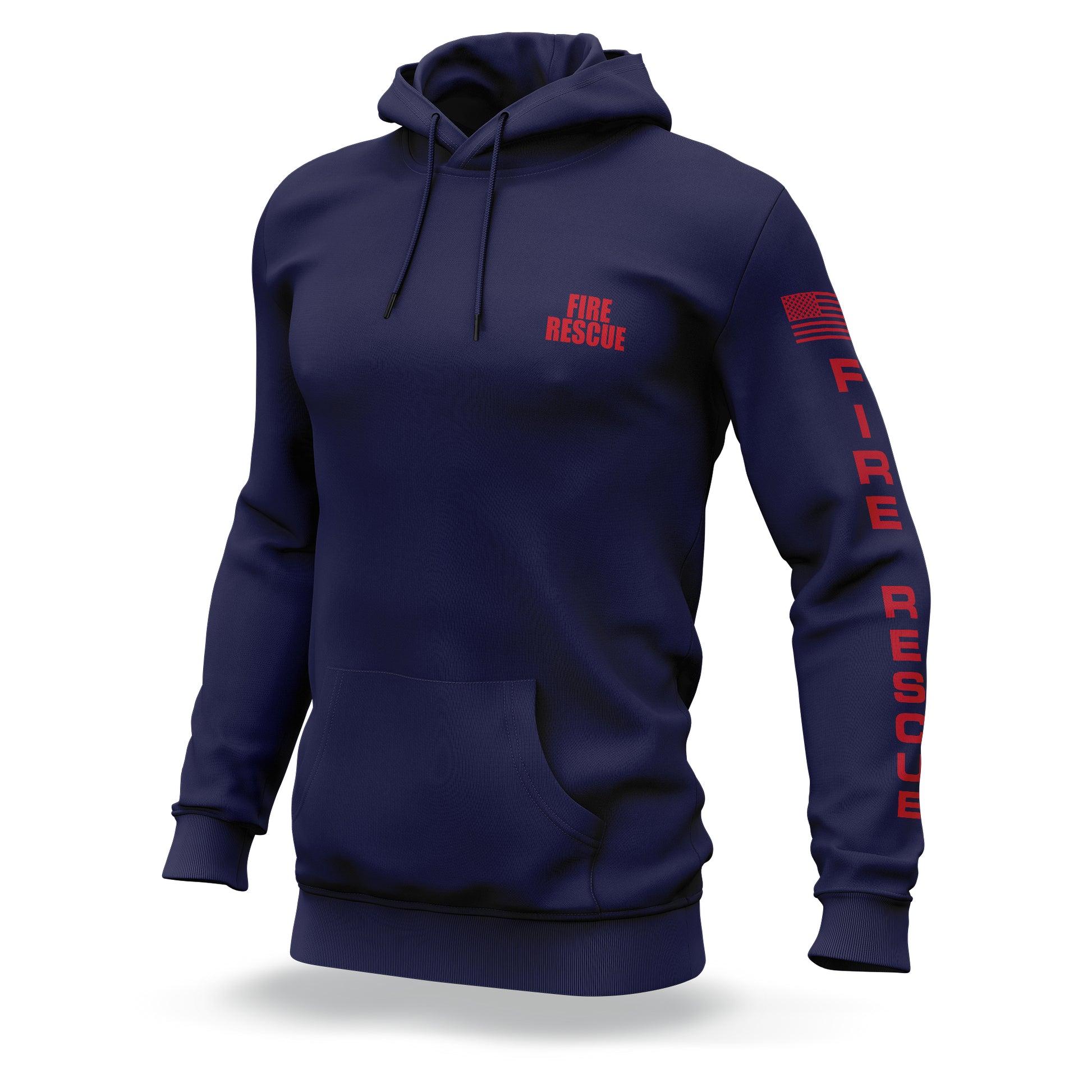 [FIRE RESCUE] Performance Hoodie 2.0 [NVY/RED]-13 Fifty Apparel