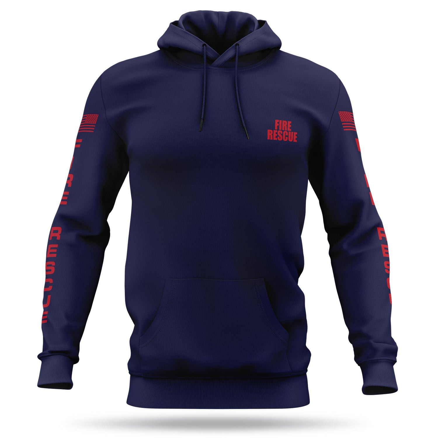 [FIRE RESCUE] Performance Hoodie 2.0 [NVY/RED]-13 Fifty Apparel