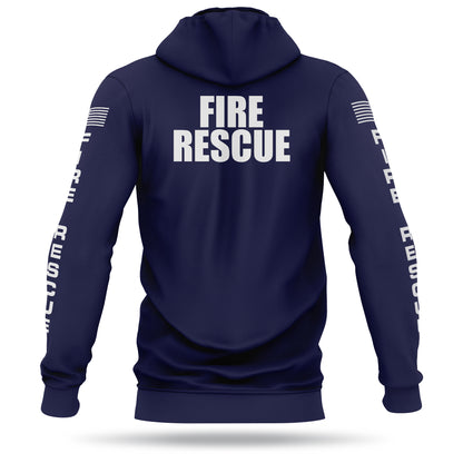 [FIRE RESCUE] Performance Hoodie 2.0 [NVY/WHT]-13 Fifty Apparel
