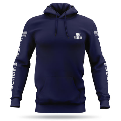 [FIRE RESCUE] Performance Hoodie 2.0 [NVY/WHT]-13 Fifty Apparel