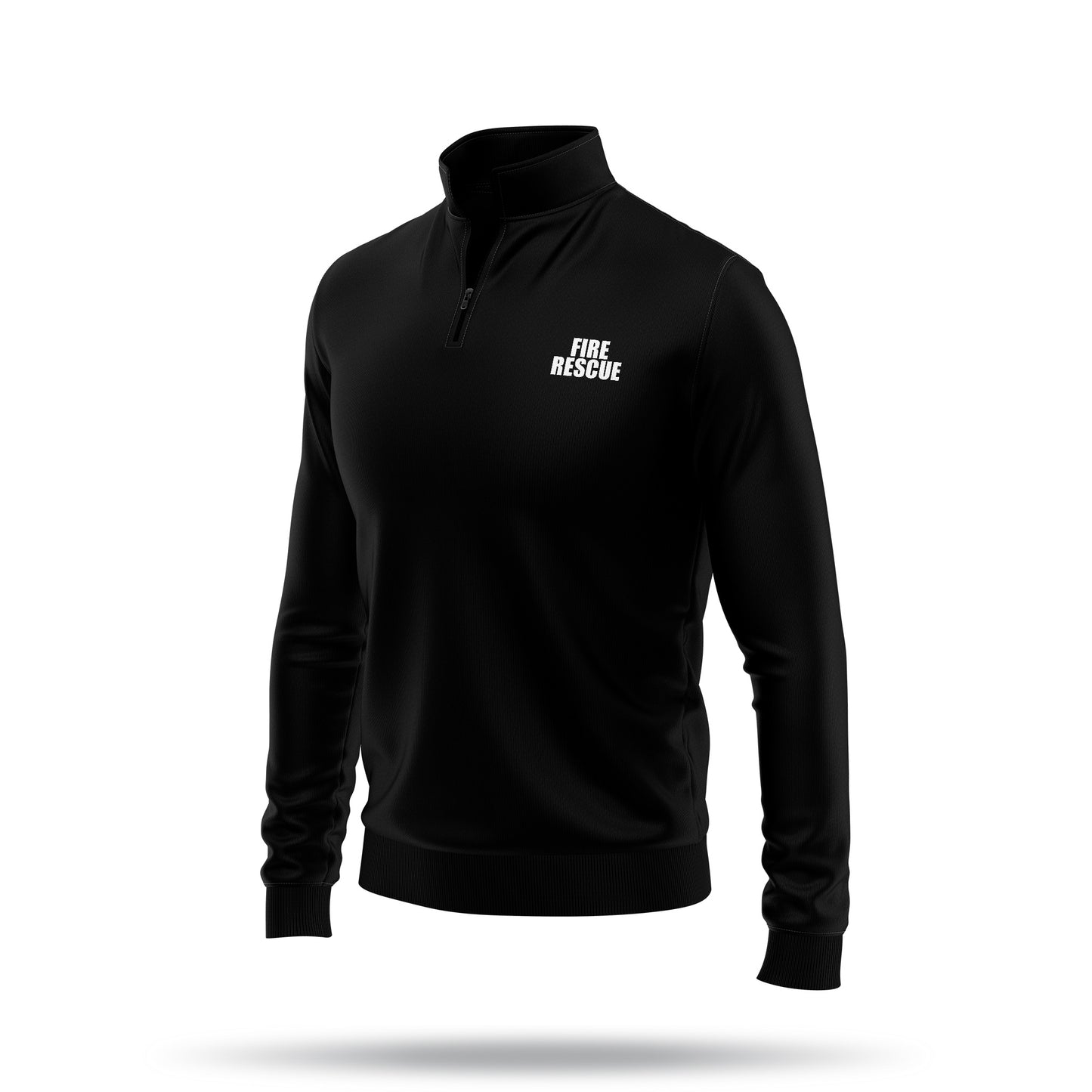 [FIRE RESCUE] Performance Quarter Zip [BLK/WHT]-13 Fifty Apparel