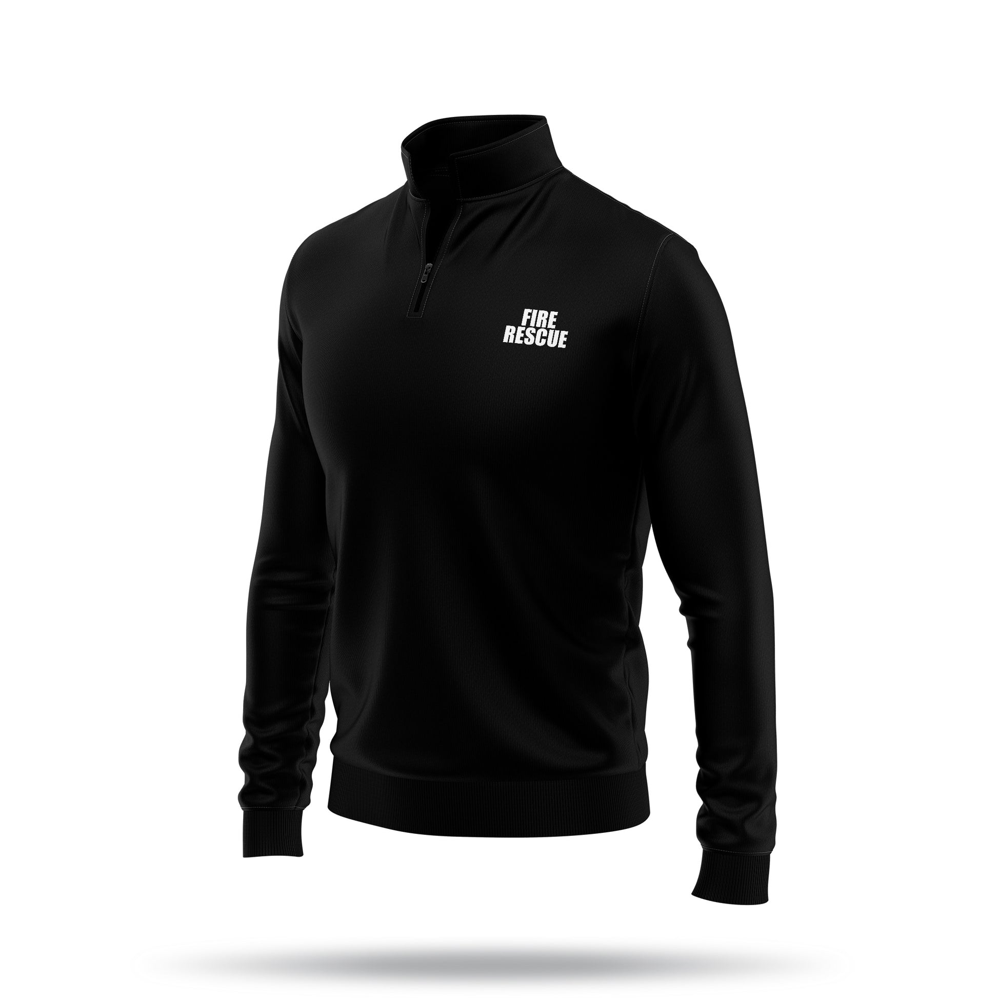 [FIRE RESCUE] Performance Quarter Zip [BLK/WHT]-13 Fifty Apparel