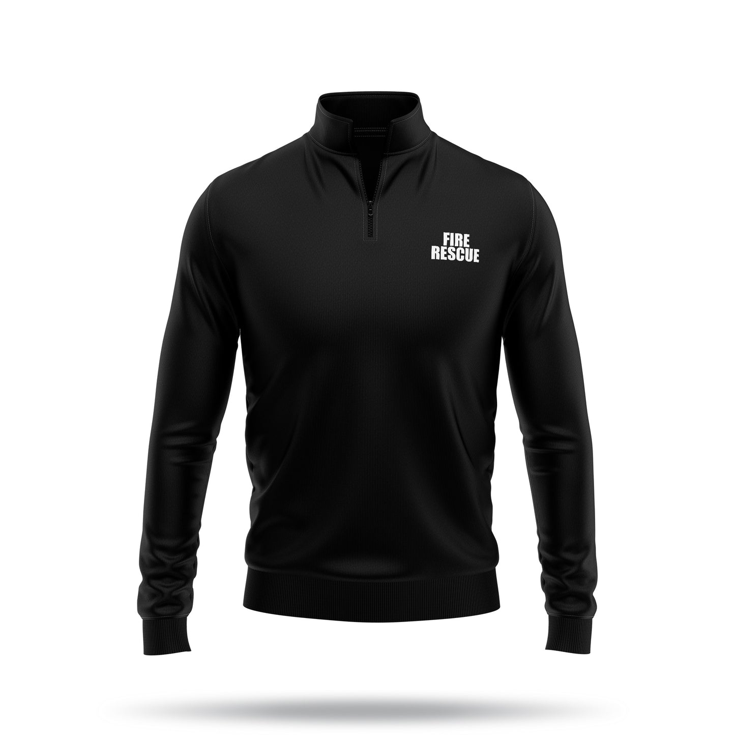 [FIRE RESCUE] Performance Quarter Zip [BLK/WHT]-13 Fifty Apparel
