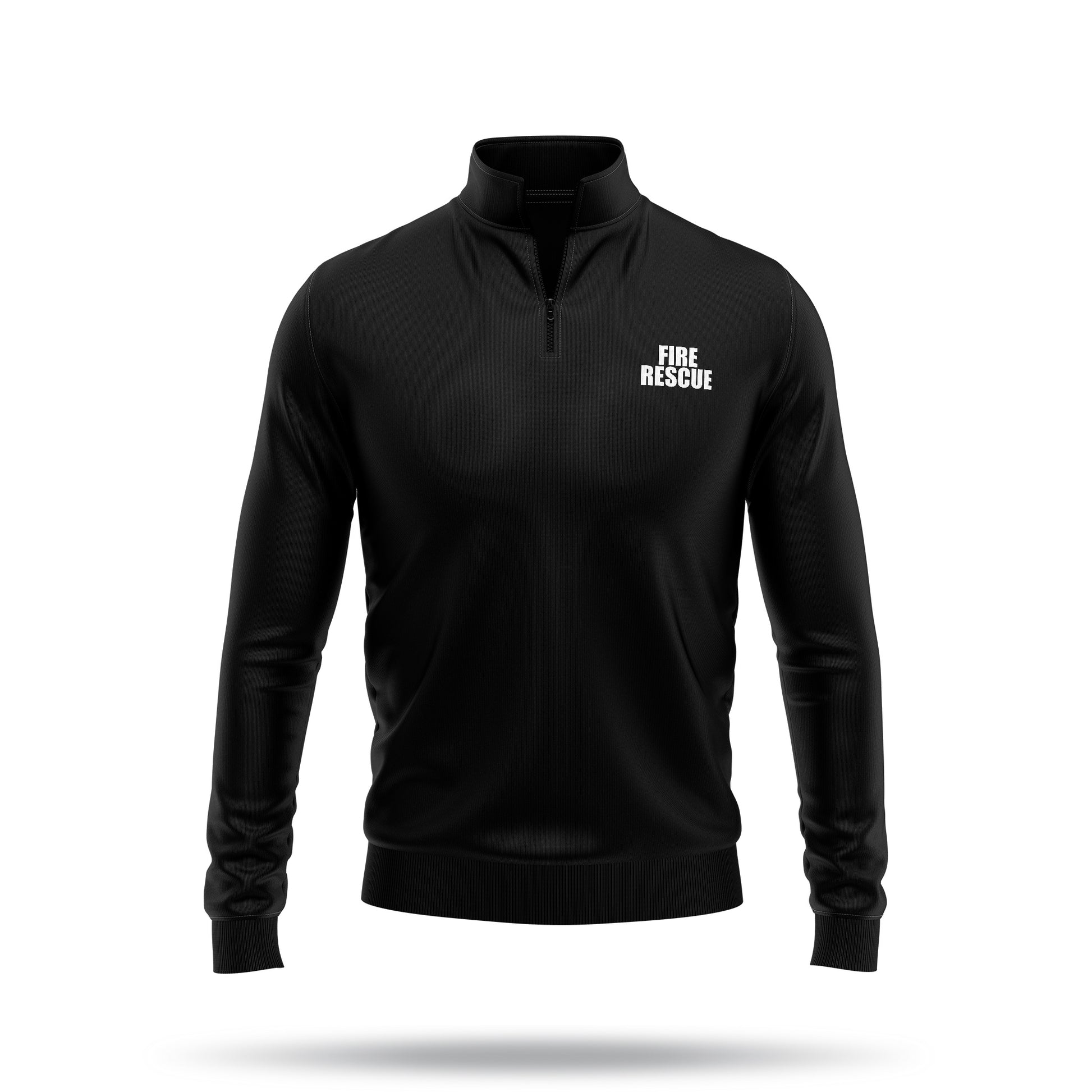 [FIRE RESCUE] Performance Quarter Zip [BLK/WHT]-13 Fifty Apparel