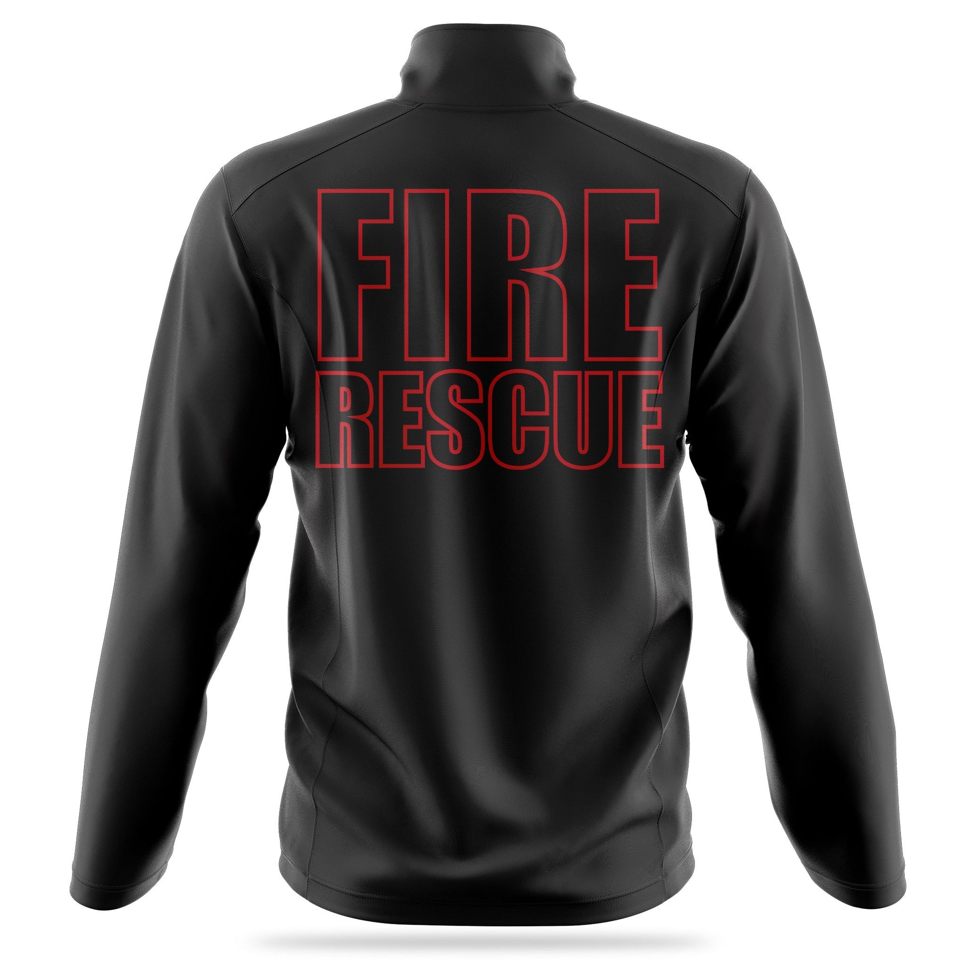 [FIRE RESCUE] Soft Shell Jacket [BLK/RED]-13 Fifty Apparel