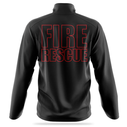 [FIRE RESCUE] Soft Shell Jacket [BLK/RED]-13 Fifty Apparel