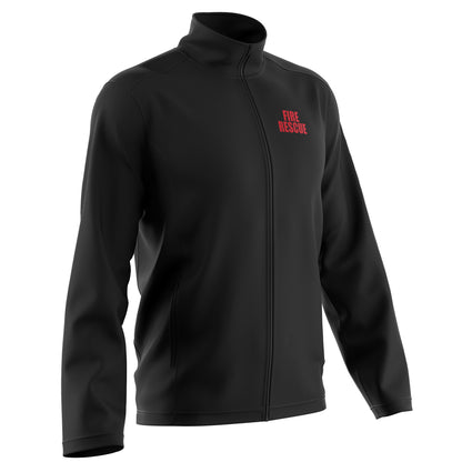 [FIRE RESCUE] Soft Shell Jacket [BLK/RED]-13 Fifty Apparel