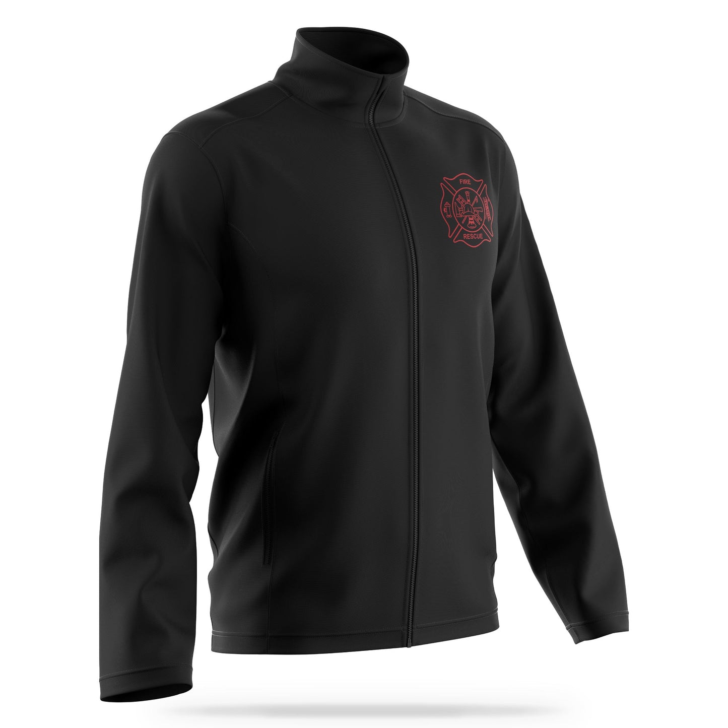 [FIRE RESCUE] Soft Shell Jacket [BLK/RED]-13 Fifty Apparel