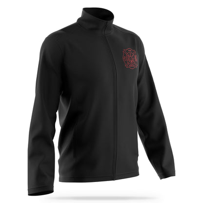 [FIRE RESCUE] Soft Shell Jacket [BLK/RED]-13 Fifty Apparel