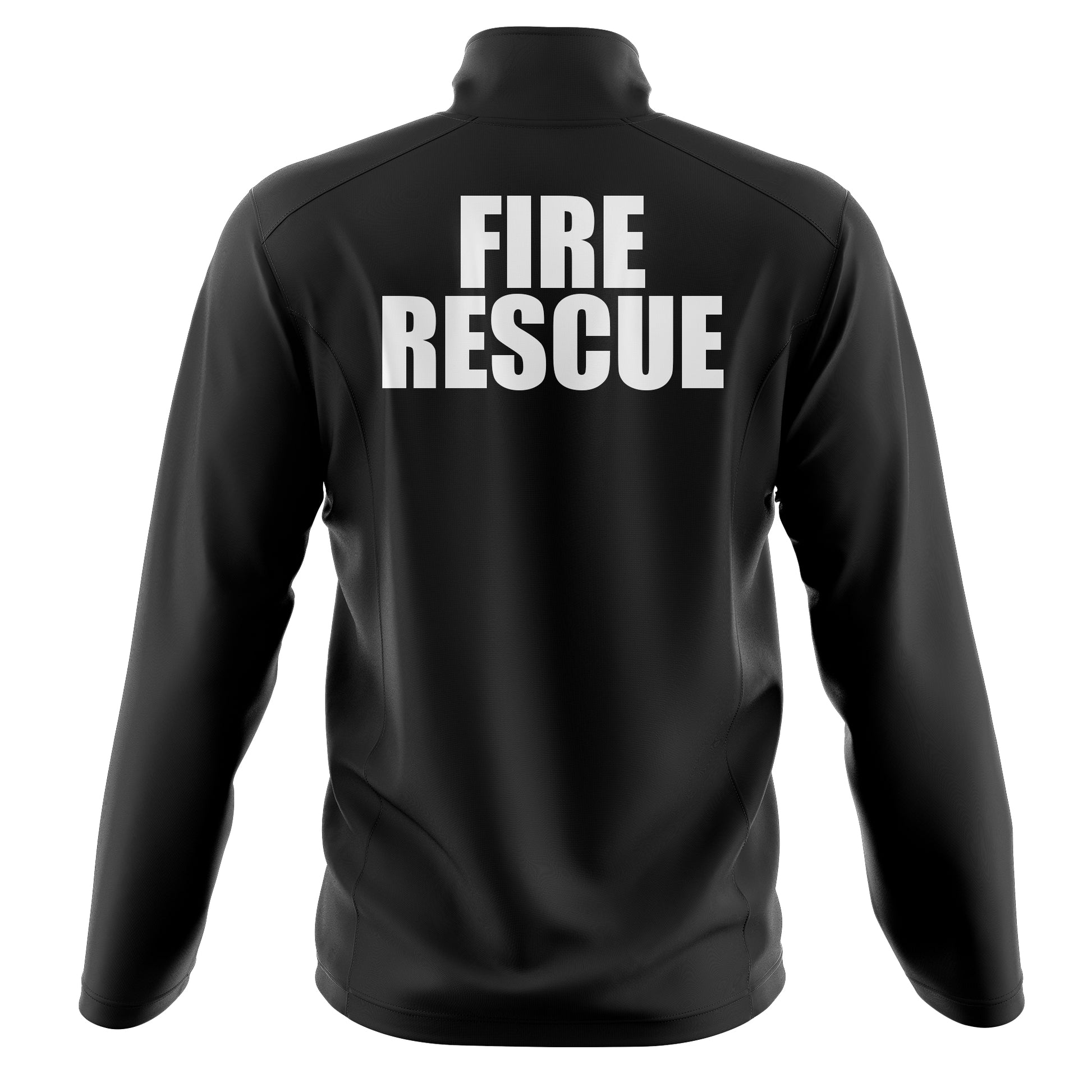 [FIRE RESCUE] Soft Shell Jacket [BLK/WHT]-13 Fifty Apparel