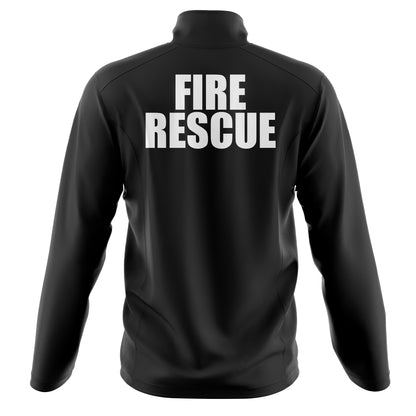 [FIRE RESCUE] Soft Shell Jacket [BLK/WHT]-13 Fifty Apparel