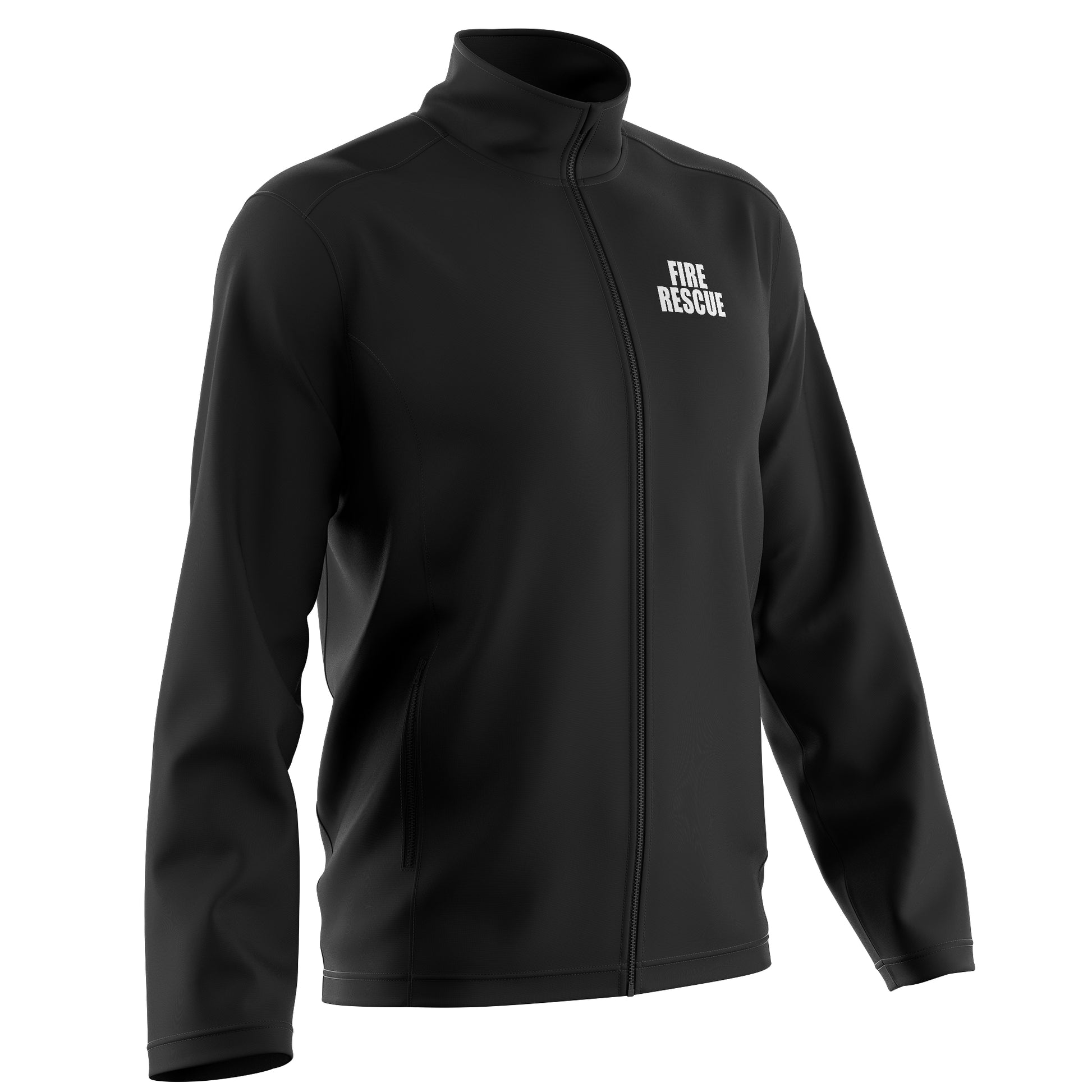 [FIRE RESCUE] Soft Shell Jacket [BLK/WHT]-13 Fifty Apparel