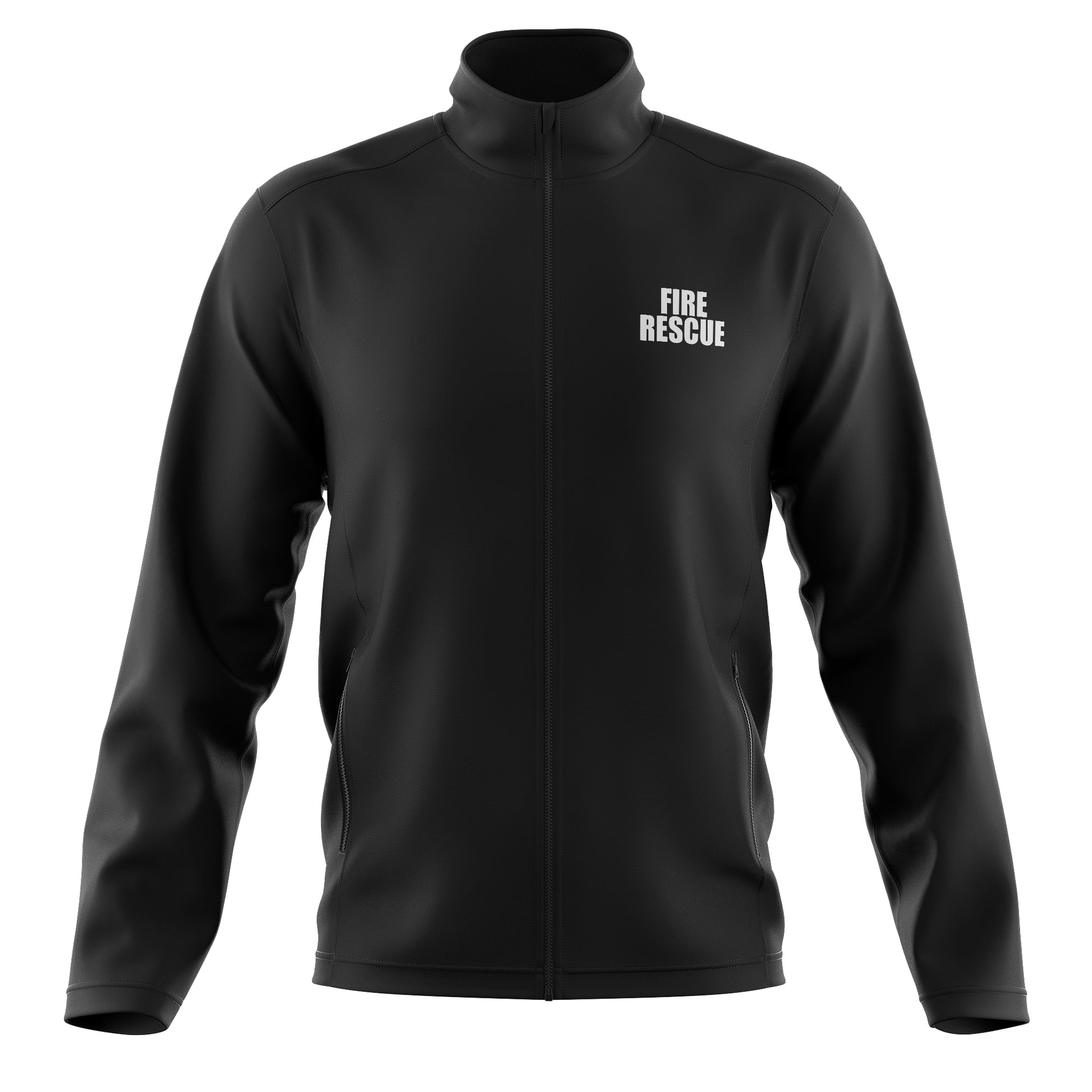 [FIRE RESCUE] Soft Shell Jacket [BLK/WHT]-13 Fifty Apparel