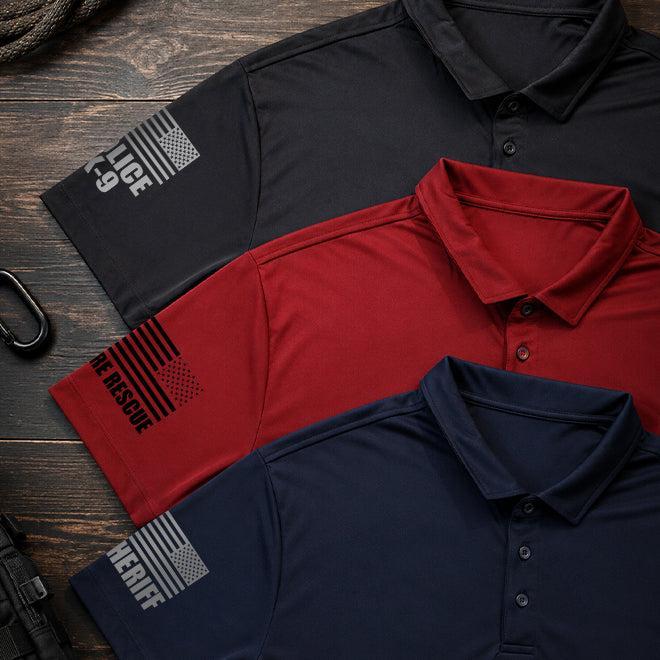 [SHERIFF K9] UTILITY POLO [NVY/GRY] 13 Fifty Apparel 