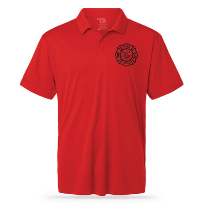 [FIRE RESCUE] UTILITY POLO [RED/BLK]-13 Fifty Apparel