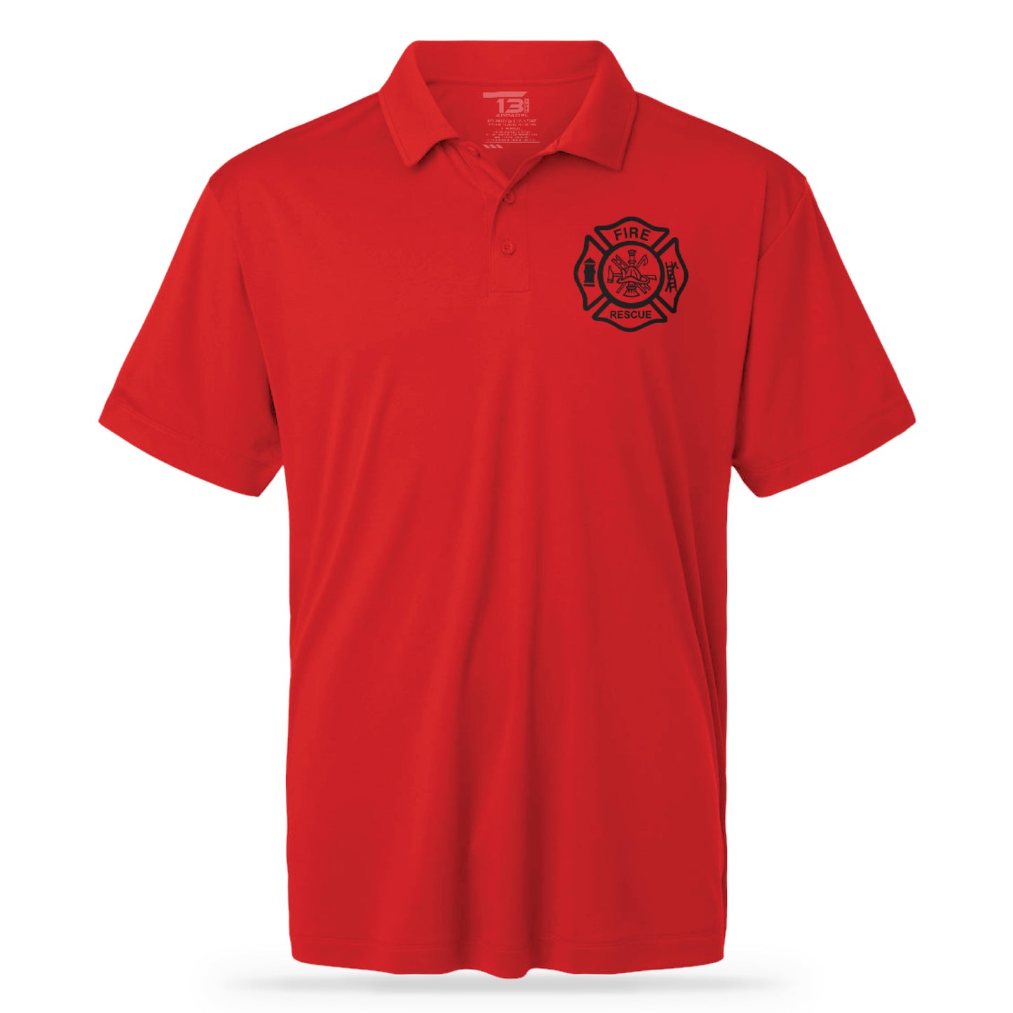 FIRE RESCUE UTILITY POLO RED/BLK