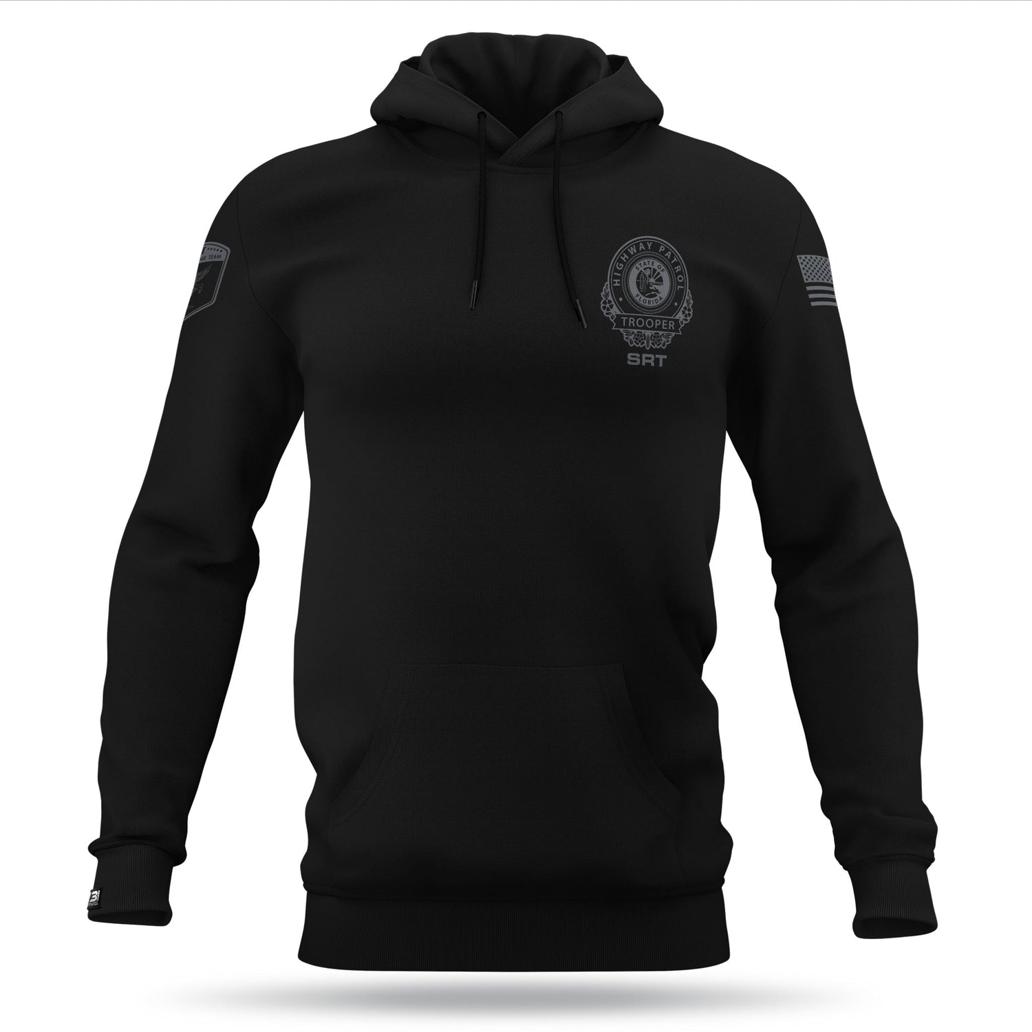 [FLORIDA HIGHWAY PATROL] SRT Performance Hoodie [BLK/GRY]-13 Fifty Apparel