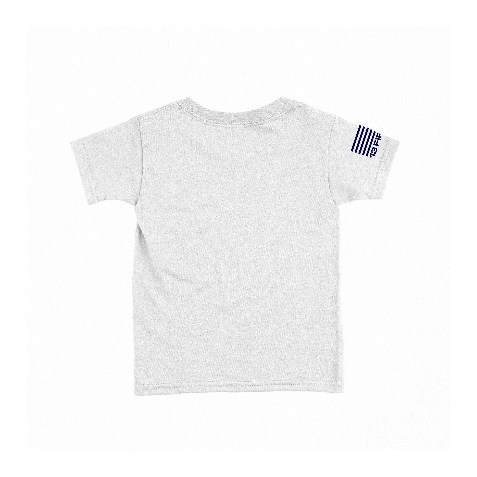 [FOUR OH FOUR] Kid's Cotton Blend Shirt [WHT/NVY]-13 Fifty Apparel