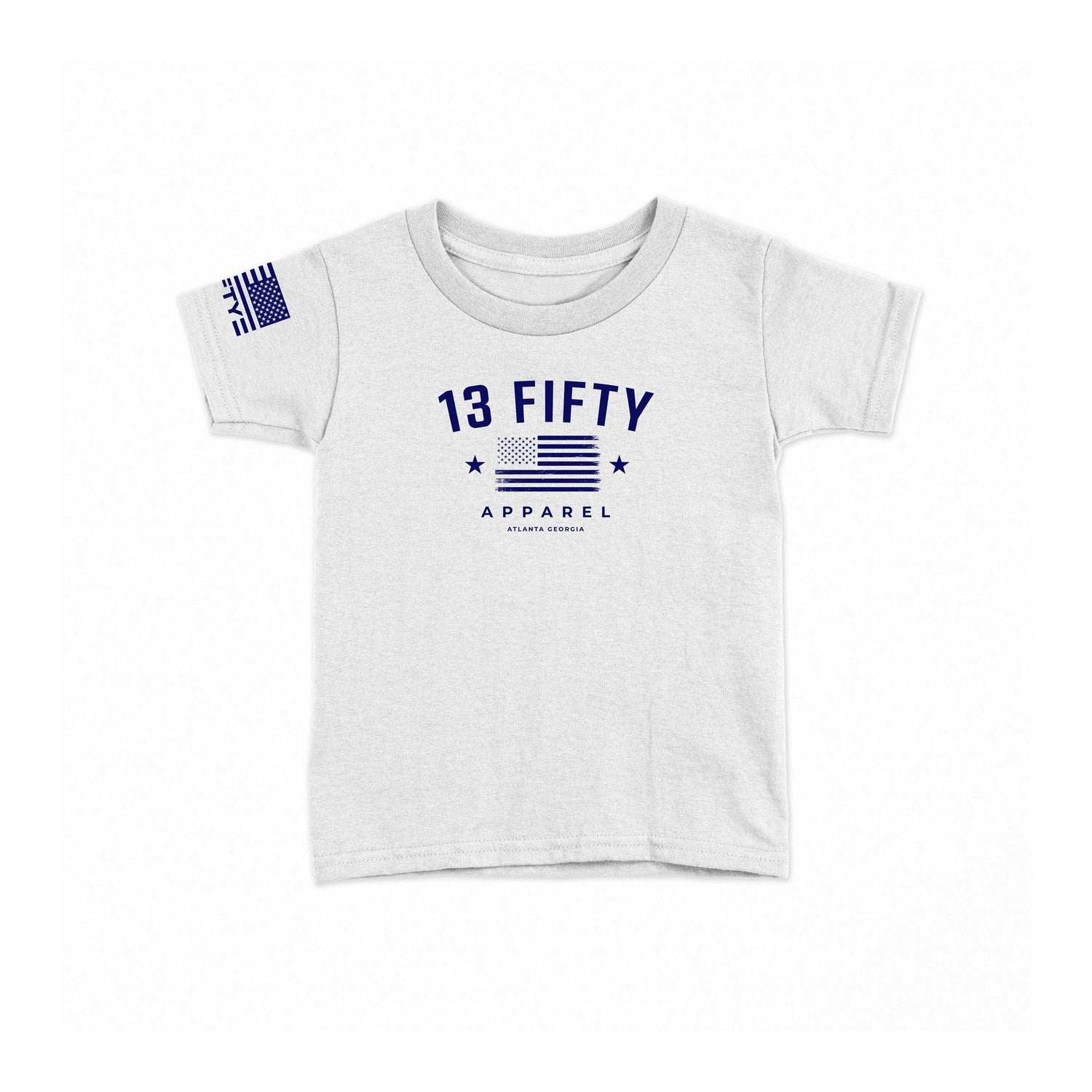 [FOUR OH FOUR] Kid's Cotton Blend Shirt [WHT/NVY]-13 Fifty Apparel